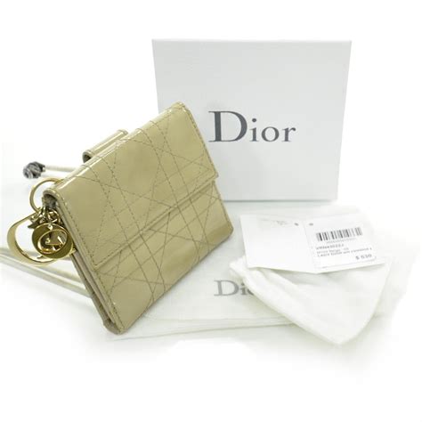 dior wallet beige